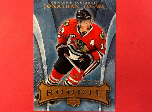 UPPER DECK 2007-08 UPPER DECK ARTIFACTS JONATHAN TOEWS ROOKIE /599