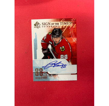 UPPER DECK 2008-09 SP AUTHENTIC PATRICK KANE SIGN OF THE TIMES