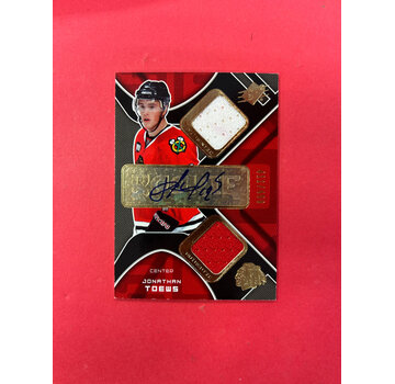 UPPER DECK 2007-08 UPPER DECK SPX JONATHAN TOEWS DUAL JERSEY AUTO /499