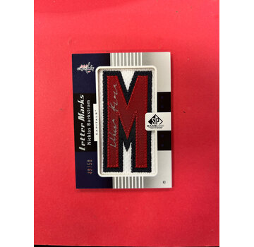 UPPER DECK 2011-12 SP GAME USED NICKLAS BACKSTROM LETTER MARKS /50