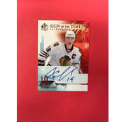 UPPER DECK 2008-09 SP AUTHENTIC JONATHAN TOEWS SIGN OF THE TIMES