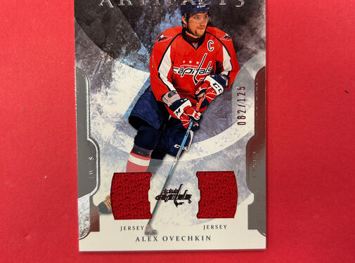 UPPER DECK 2011-12 UPPER DECK ARTIFACTS ALEXANDER OVECHKIN DUAL JERSEY /125