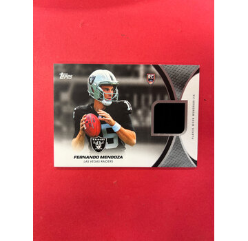 TOPPS 2026 TOPPS FOOTBALL FERNANDO MENDOZA PLAYER WORN JERSEY BLACK