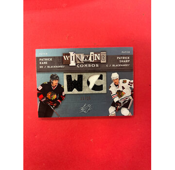 UPPER DECK 2009-10 UPPER DECK SPX WINNING COMBOS KANE/SHARP PATCH BLUE /25