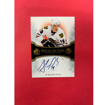 UPPER DECK 2007-08 SP AUTHENTIC JONATHAN TOEWS SIGN OF THE TIMES AUTO