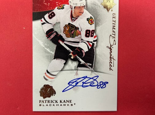 UPPER DECK 2010-11 UPPER DECK ULTIMATE PATRICK KANE ULTIMATE SIGNATURES