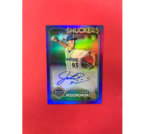 TOPPS 2024 TOPPS JACOB MISIOROWSKI ROOKIE AUTOGRAPH PURPLE /299
