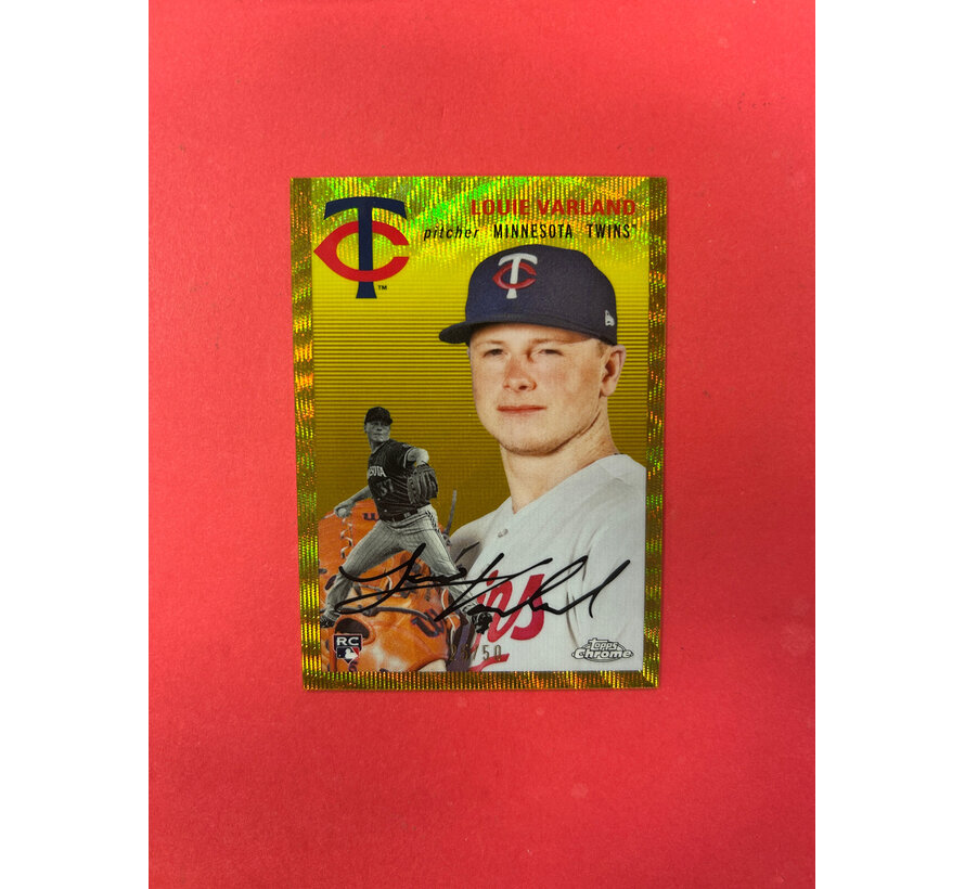 2023 TOPPS CHROME PLATINUM LOUIE VARLAND ROOKIE GOLD /50