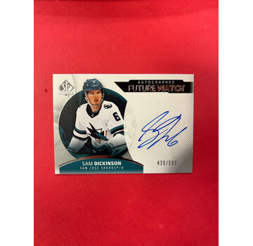 UPPER DECK 2025-26 SP AUTHENTIC SAM DICKINSON FUTURE WATCH AUTOGRAPH HORIZONTAL /599