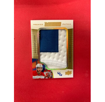 UPPER DECK 2020-21 UPPER DECK PREMIER ELIAS LINDHOLM MEGA PATCH /6