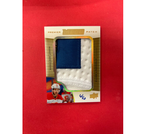 UPPER DECK 2020-21 UPPER DECK PREMIER ELIAS LINDHOLM MEGA PATCH /6