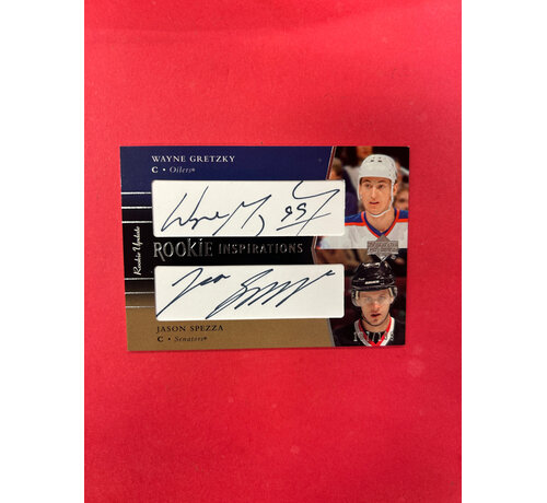 UPPER DECK 2003 UPPER DECK ROOKIE UPDATE GRETZKY/SPEZZA ROOKIE INSIRPIATIONS AUTOGRAPH