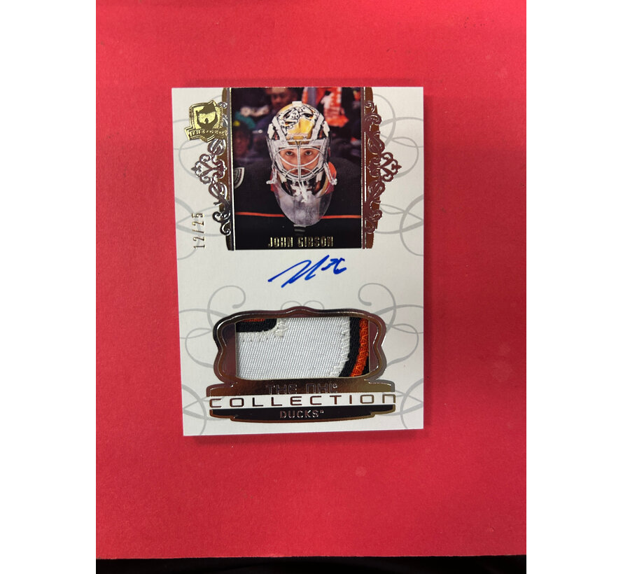 2019-20 UPPER DECK THE CUP JOHN GIBSON THE NHL COLLECTION PATCH AUTO /25