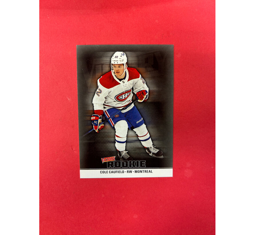 2021 UPPER DECK NHCD COLE CAUFIELD VICTORY ROOKIES BLACK