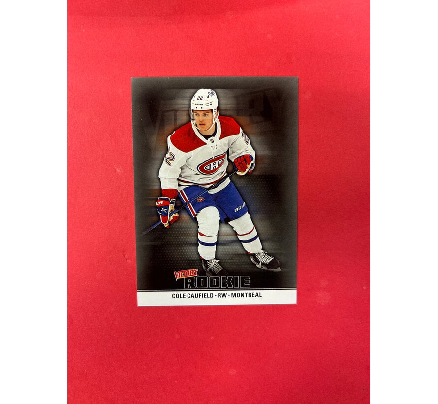2021 UPPER DECK NHCD COLE CAUFIELD VICTORY ROOKIES BLACK