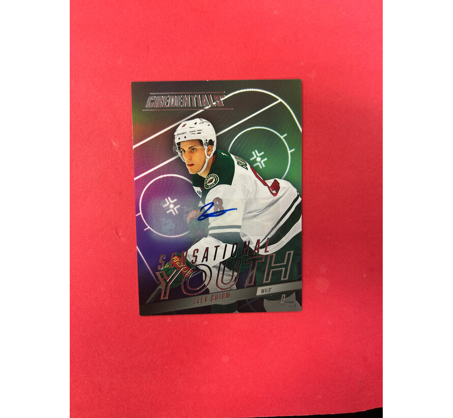 2025-26 UPPER DECK CREDENTIALS ZEEV BUIUM SENSATIONAL YOUTH AUTOGRAPH