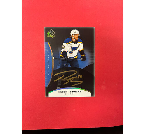 UPPER DECK 2025-26 SP AUTHENTIC ROBERT THOMAS MYSTERY BLACK AUTOGRAPH