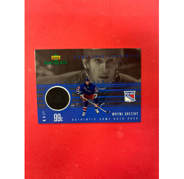 UPPER DECK 1999 UPPER DECK MVP WAYNE GRETZKY GAME USED PUCK PIECE