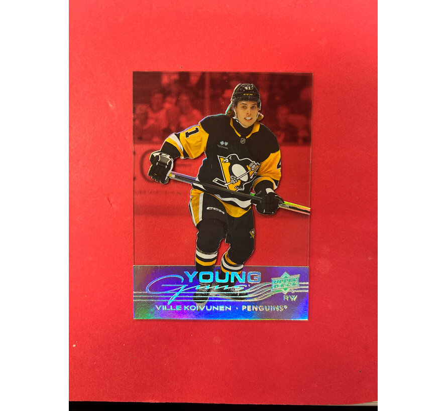 2025-26 UPPER DECK EXTENDED VILLE KOIVUNEN YOUNG GUNS ACETATE