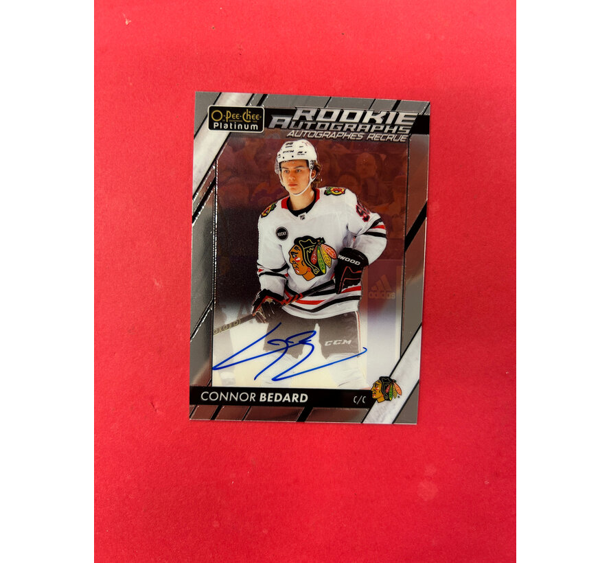 2023-24 OPC PLATINUM CONNOR BEDARD MARQUEE ROOKIES AUTO
