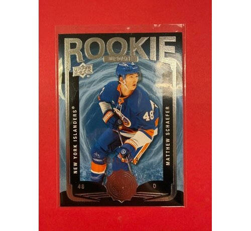 2025-26 UPPER DECK EXTENDED SERIES ROOKIE UPDATE MATTHEW SCHAEFER /1999 #RU-22