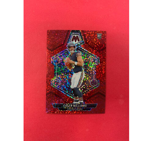 PANINI 2024 PANINI MOSAIC CALEB WILLIAMS RED SPARKLE ROOKIE