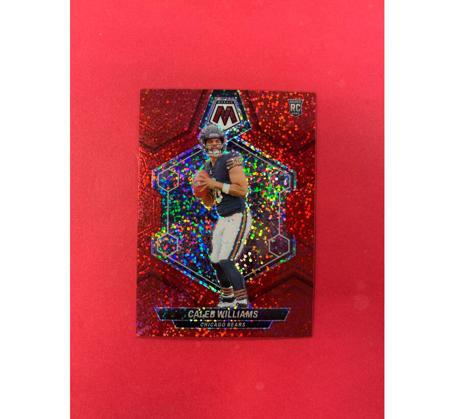 2024 PANINI MOSAIC CALEB WILLIAMS RED SPARKLE ROOKIE