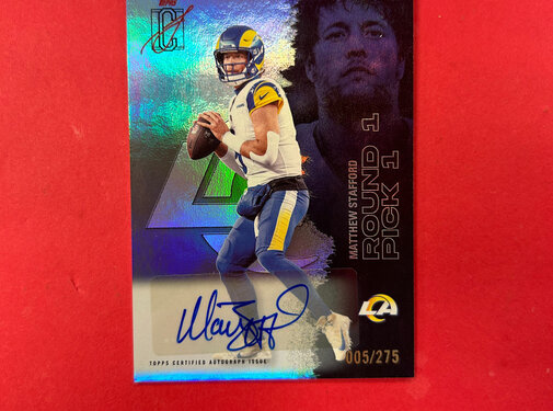 PANINI 2025 TOPPS MATTHEW STAFFORD SIGNATURE CLASS AUTO /275