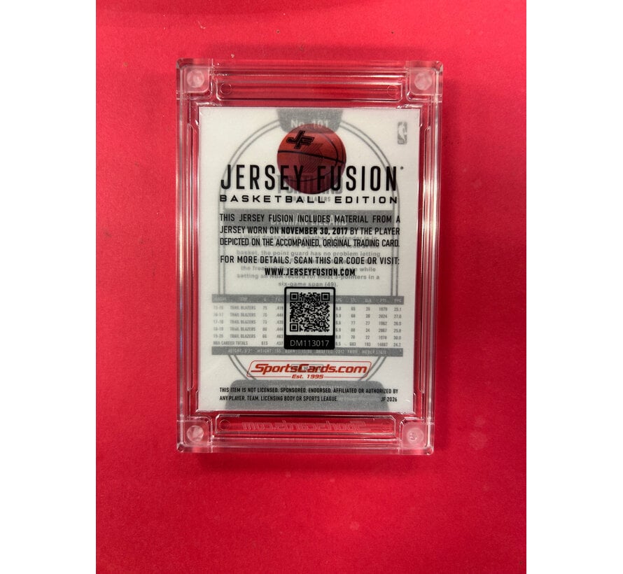 2026 JERSEY FUSION DAMIAN LILLIARD GAME USED