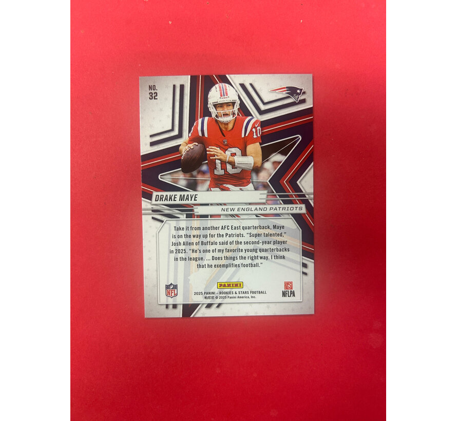 2025 PANINI ROOKIES AND STARS DRAKE MAYE GOLD /249