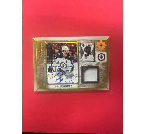 UPPER DECK 2021-22 UPPER DECK ULTIMATE JOSH MORRISSEY COLLECTION DISPLAYS JERSEY AUTO /35