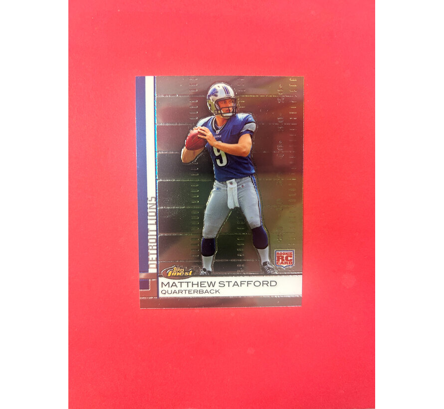 2009 TOPPS FINEST MATTHEW STAFFORD ROOKIE