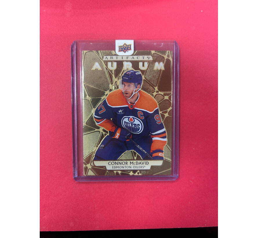 2025-26 UPPER DECK ARTIFACTS CONNOR MCDAVID AURUM BOUNTY /25