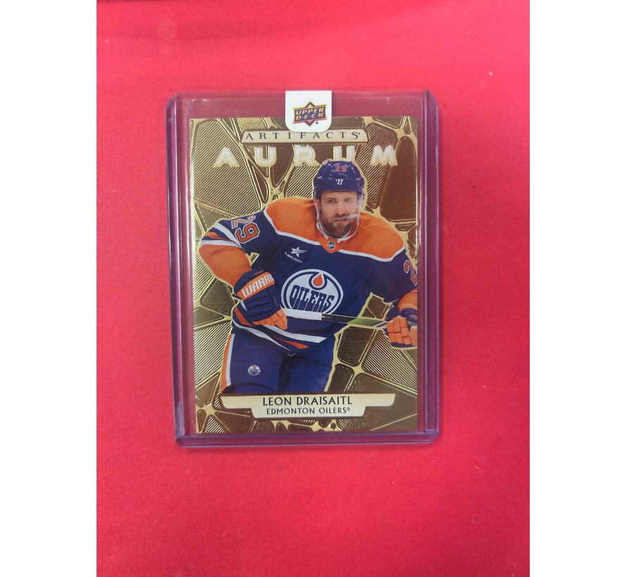 2025-26 UPPER DECK ARTIFACTS LEON DRAISAITL AURUM BOUNTY /25