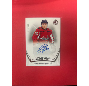 UPPER DECK 2021-22 UPPER DECK SP AUTHENTIC ALIAKSI PROTAS FUTURE WATCH AUTO /999