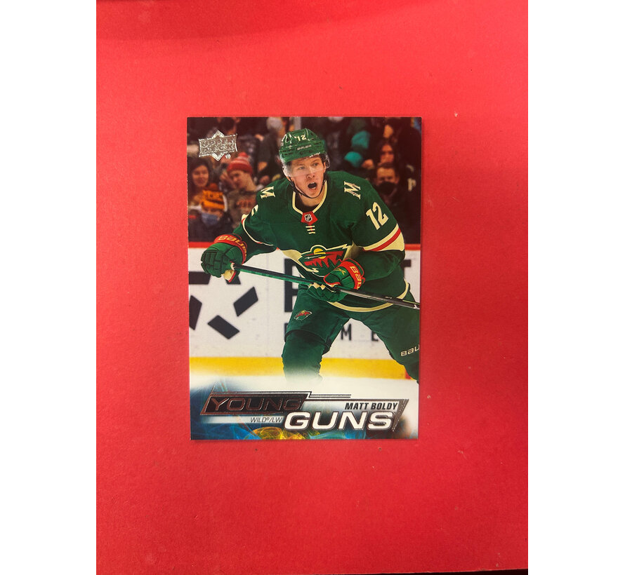 2022-23 UPPER DECK SERIES 1 MATT BOLDY YOUNG GUNS
