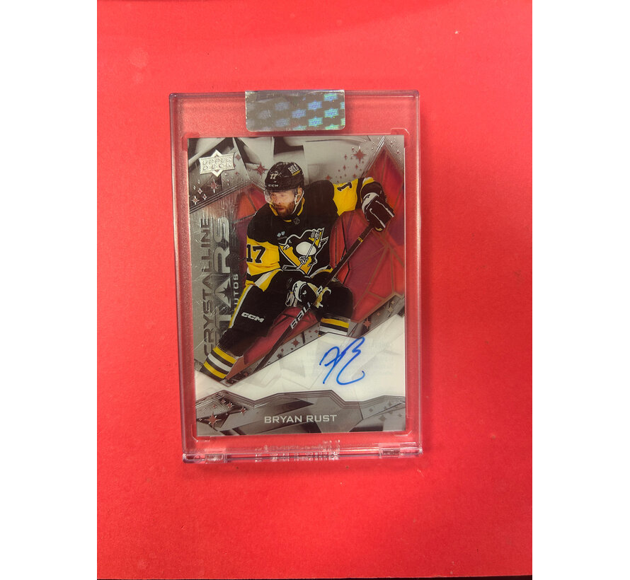 2024-25 UPPER DECK CLEAR CUT BRYAN RUST AUTO CRYSTALLINE