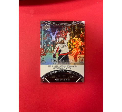 UPPER DECK 2022-23 UPPER DECK EXQUISITE ALEX OVECHKIN MOMENTS /299