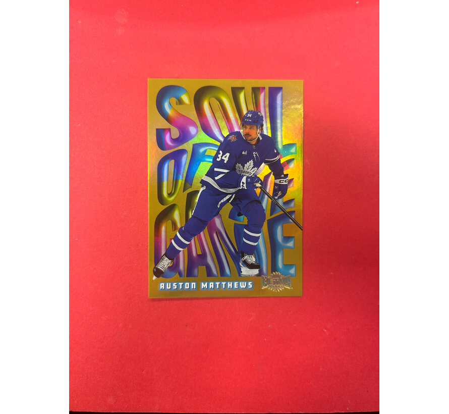 2023-24 METAL UNIVERSE AUSTON MATTHEWS SOUL OF THE GAME GOLD /99