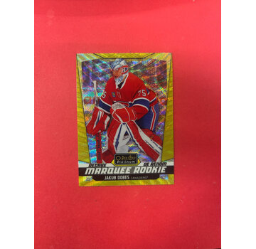 UPPER DECK 2024-25 OPC PLATINUM JAKUB DOBES NEON YELLOW SURGE ROOKIE