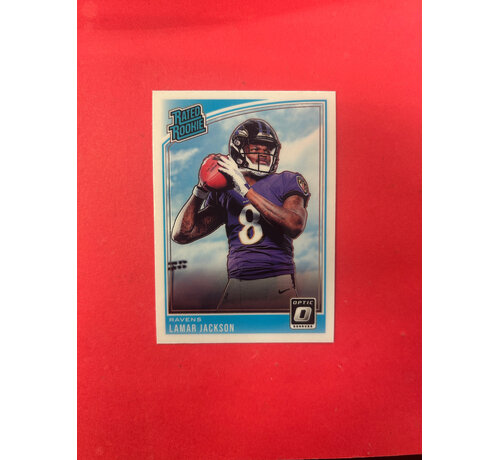 PANINI 2018 PANINI OPTIC LAMAR JACKSON OPTIC RATED ROOKIE