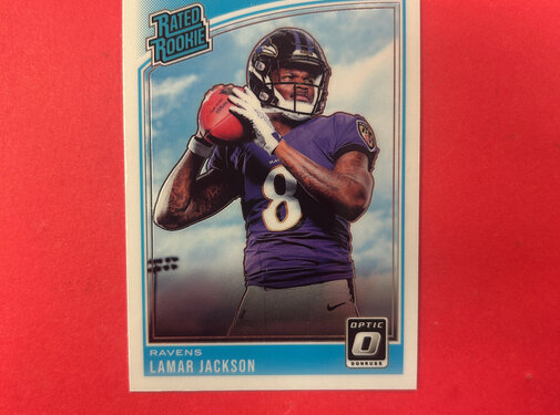 PANINI 2018 PANINI OPTIC LAMAR JACKSON OPTIC RATED ROOKIE
