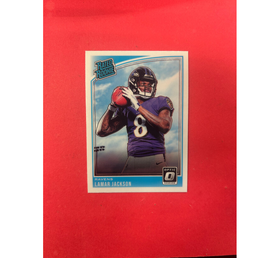 2018 PANINI OPTIC LAMAR JACKSON OPTIC RATED ROOKIE