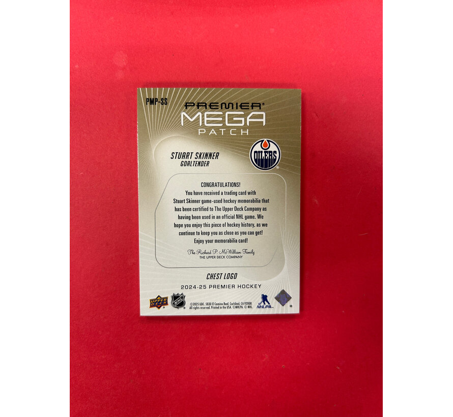 2024-25 UPPER DECK PREMIER STUART SKINNER MEGA PATCH /22