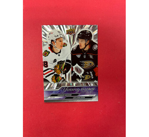 UPPER DECK 2023-24 UPPER DECK SERIES 2 BEDARD CARLSSON OUTBURST CHECKLIST