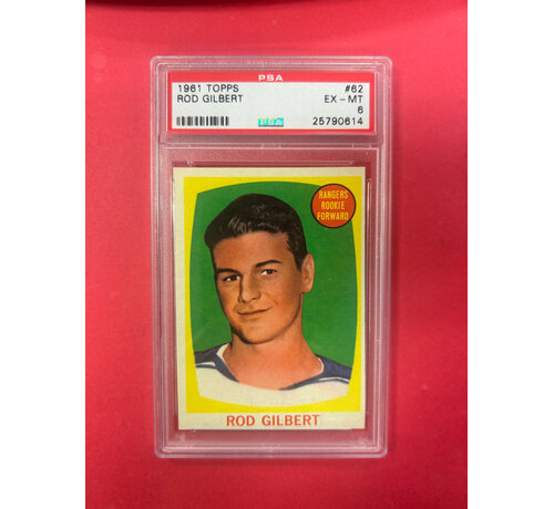 UPPER DECK 1961 TOPPS ROD GILBERT ROOKIE PSA GRADED 6
