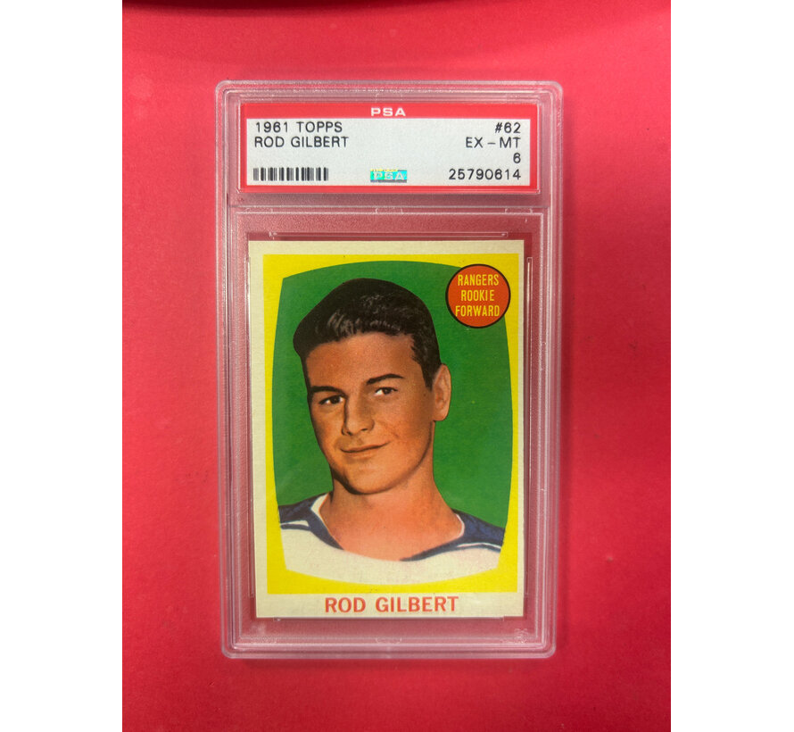 1961 TOPPS ROD GILBERT ROOKIE PSA GRADED 6