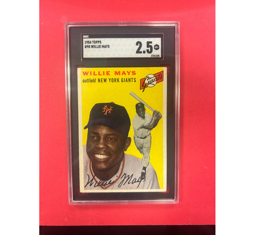 1954 TOPPS WILLIE MAYS #90 SGC GRADED 2.5