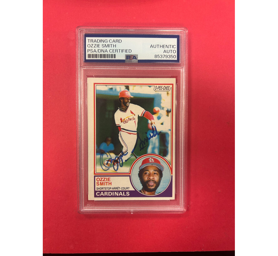 1983 O-PEE-CHEE OZZIE SMITH PSA AUTHENTIC AUTO