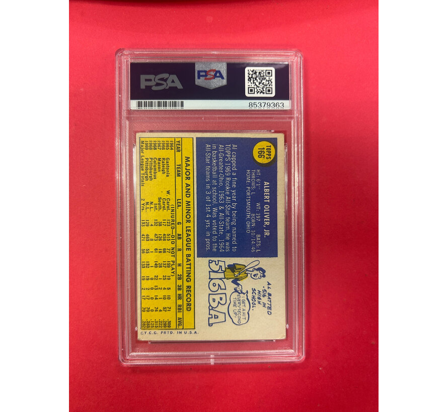 1970 TOPPS AL OLIVER PSA AUTHENTIC AUTO